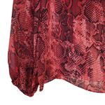 White House | Black Market WHBM Women's 00P Snake Print Pullover Lined Blouse Photo 5