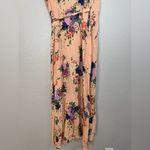 & Other Stories & Other Stories Los Angeles Atelier Pink Peach Floral Wrap Midi Dress size US 8 Photo 10