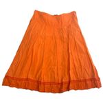 Johnny Was women's size 6 small skirt orange vintage USA embroidered floral Photo 0