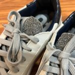 P448 Thea Platform White Sneakers with Silver Bead Detail Photo 6