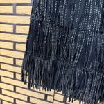 Kiwi Black Fringe Stud Belted‎ Skirt Size Small Photo 5