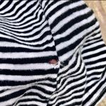 frame denim linen striped bell sleeve shirt top Photo 3