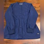 Grey's Anatomy  By Barco Women's Scrub Jacket Medical Coat Blue Photo 0