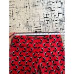 MARC CAIN Red Skunk Print Dress Ankle Pants Size N4 / US 8 Photo 10