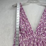 Salty Lemon Maxi Dress V‎ Neck Tiered Casual Summer Dress Purple White L Size L Photo 2