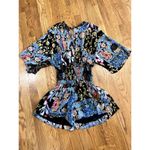 ZARA  Multicolor Patchwork Print‎ Flowy Floral Romper XS Photo 3
