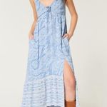 Hollister Asymmetrical Hem Halter Maxi Dress Photo 0