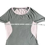 Adidas Colorblock Modal Stretch 1/2 Sleeve Casual T-Shirt Pink & Gray Size Large Photo 8