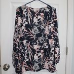 Juicy Couture  floral blue‎ & pink blouse with bling Photo 5