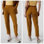 Athleta  Mustard Yellow Brooklyn Ankle Pants Sz.12 Tall NWT Photo 3