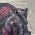 Aeropostale 87 Shirt Women XS Purple Plaid Button Down Long Sleeve Boyfriend Photo 7