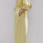 ZARA Voluminous COTTON POPLIN WIDE LEG JUMPSUIT IN Pistachio Bloggers Fave M Photo 2