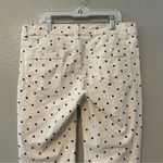 Denim Blvd white and black polka dot skinny stretchy jeans size 9 Photo 9
