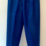 Royal blue hand sewn women’s pants medium elastic waist Photo 0