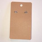 Pink and Light Blue Retro Boho Clay Heart Dangle Earrings Photo 3