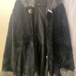 Womens N&E HYNH FZ Black Fur Coat Size 4XL Photo 3