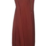 Speed Control New York Burnt Orange Asymmetrical Dress Photo 3