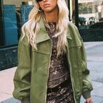 Princess Polly Leather Jacket Oversized Photo 3