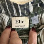 Elie Tahari Tropical Palm Leaf Print Square Neck Blouse Top M bohemian Photo 9
