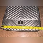 Jessica Simpson  like new Elegant Silver Quilted Shoulder Bag Photo 15