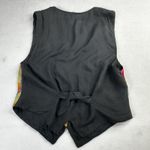 Fashion Passport Women's Vest Cotton Black Multi Size S Fun Funky Vtg Purple Photo 6