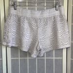Lilly Pulitzer  Claudette White Crochet Minimalist Old Money Drawstring Shorts M Photo 1