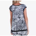 Ellen Tracy  Women's Yours to Love Flutter Sleeve Paisley Top Size Large Photo 1