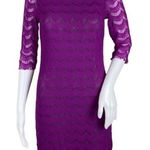 Free People  Holly Lace Fuschia Purple Mini Sheath Dress XS Photo 0