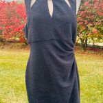 Eliza J  Black Form Fitting Dress with Cut Outs Size 12 Photo 0