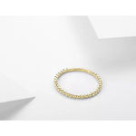 Boutique NEW Dainty 14k Gold Plated S925 Bead Ball Ring, Jewelry, Size 7 Photo 7