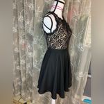 Francesca's Collections Alya Black Lace Cocktail Dress Photo 3