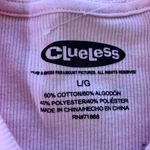Clueless Bubble Gum Pink Tee NWOT Size L Photo 6