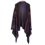 Olivia Sky Women’s purple striped open front waterfall cardigan sweater size 1x Photo 3