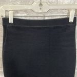 Rebecca Minkoff  Black Ribbed Bodycon Skirt Photo 1