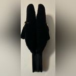 INC  Women's black Faux-Shearling Mules size 9 Photo 3