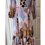 Anthropologie  Hutch Bloom Wrap Maxi Dress Sz S Open Tie Back Party Wedding Date Photo 1