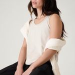 Athleta New L Essential Tank Abalone Tan Large Photo 4