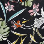 PEACOCKS BRAND BLACK WITH BRIGHT COLOR FLORAL DESIGN SHORT SLEEVE OPEN BACK Size L Photo 2