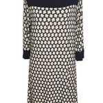 Gilli Black and Cream Print Shift Dress Size Small Petite Black Print Mini Dress Photo 0