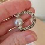 Silver Pearl Ring Vintage “Twyla” Elegant Classic Style Minimal Pearlcore Photo 5