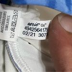 Aerie Blue & Green Striped Scoop Bikini Top Size Small Tie Front Beach Summer Photo 7