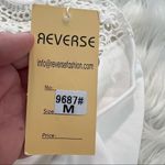 Reverse Crochet Tie Back Crop Top White Photo 4