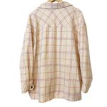 HFX Pink Orange Cream Plaid Snap Up Long Sleeve Shacket‎ Jacket Women’s Size XXL Photo 1