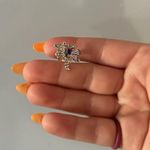 Silver Blue Red Dragonfly Pin Jewels Lapel Small Collector Jewelry Vintage Photo 1