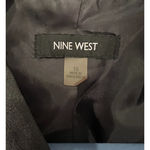 Nine West  Womens Suit Jacket Size 10 Gray Button Front Single Vent Lined Classic Photo 1