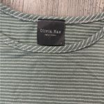 Olivia Rae  green and white striped tiered dress #stripeddress size small Photo 2