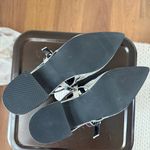 Steve Madden  Anyaa Metallic Silver Point Toe Mary Jane Flats 9 Photo 6