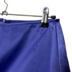 Danielle Guizio Satin Mini Skirt In Lilac Prime Side Slit Women’s Size L Flawed Photo 11