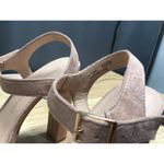 Chinese Laundry Arnette Women 6.5 M Pink Suede Open Toe Studded Platform Sandals Photo 3