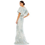 Mac Duggal  67842 Bell Sleeve Floral Seafoam Embellished Gown Dress 16 NWT Photo 7